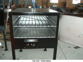 Gas oven – bread baking